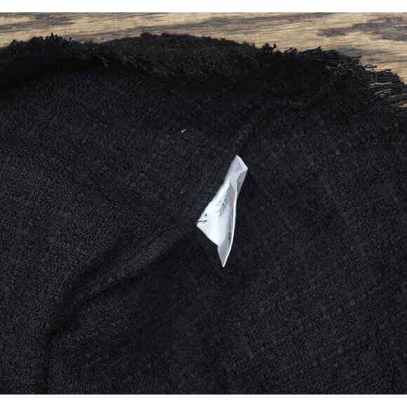 City Studios Juniors Short-Sleeve Boucle Shirt Dress Black / Ivory 5/6 - Picture 5 of 8